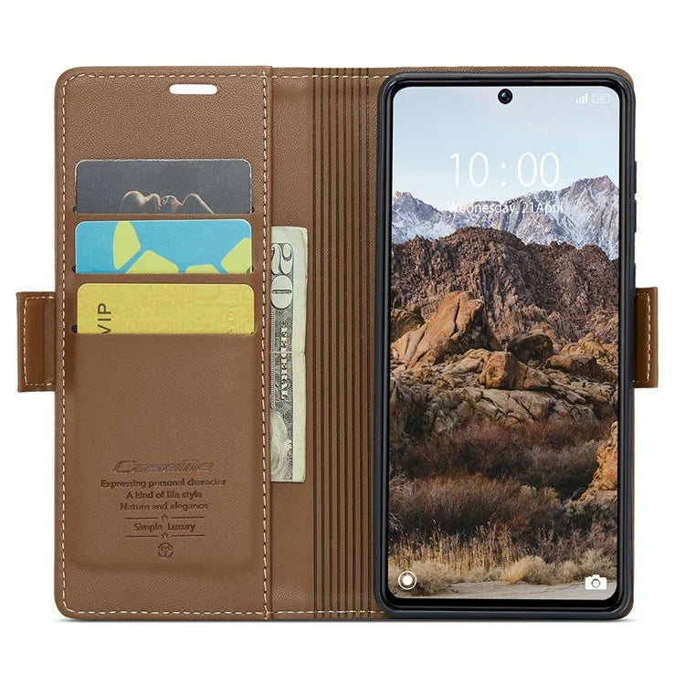 CASEME 023 Series For Xiaomi Redmi Note 13 Pro 5G / Poco X6 5G Case RFID Blocking Wallet Phone Cover