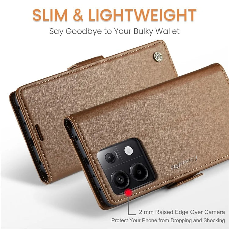 CASEME 023 Series For Xiaomi Redmi Note 13 Pro 5G / Poco X6 5G Case RFID Blocking Wallet Phone Cover