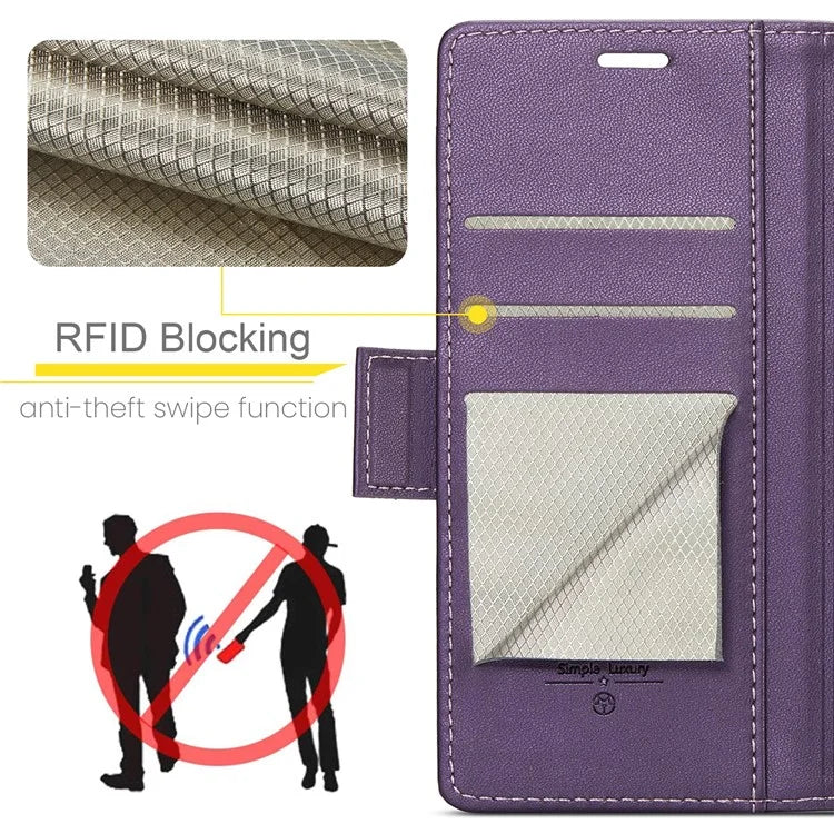 CASEME 023 Series For Xiaomi Redmi Note 13 Pro 5G / Poco X6 5G Case RFID Blocking Wallet Phone Cover