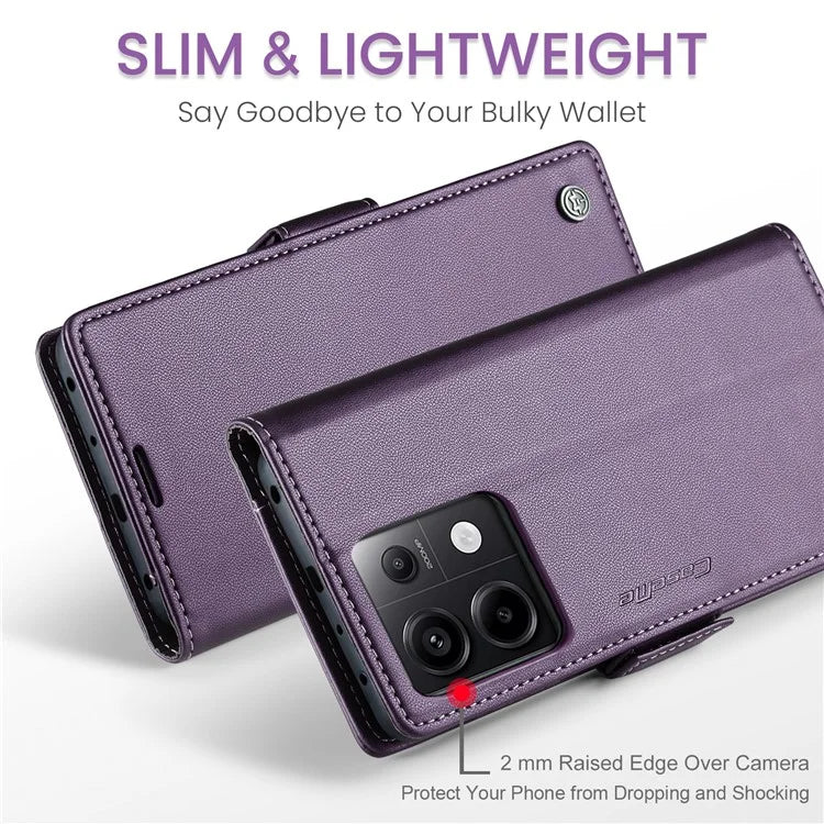CASEME 023 Series For Xiaomi Redmi Note 13 Pro 5G / Poco X6 5G Case RFID Blocking Wallet Phone Cover
