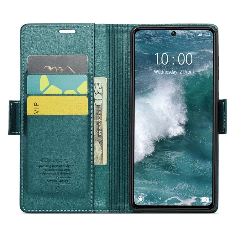 CASEME 023 Series For Xiaomi Redmi Note 13 Pro 5G / Poco X6 5G Case RFID Blocking Wallet Phone Cover