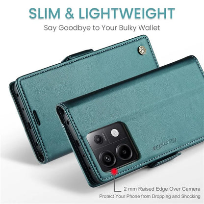 CASEME 023 Series For Xiaomi Redmi Note 13 Pro 5G / Poco X6 5G Case RFID Blocking Wallet Phone Cover