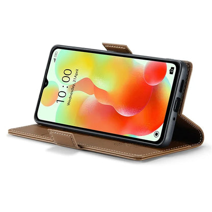 CASEME 023 Series For Xiaomi Redmi 11A 4G / 12C 4G RFID Blocking Case Stand Glossy Phone Cover