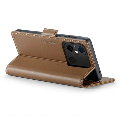 CASEME 023 Series For Xiaomi Redmi 11A 4G / 12C 4G RFID Blocking Case Stand Glossy Phone Cover