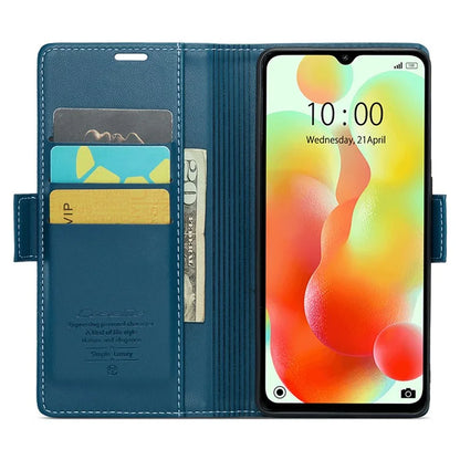 CASEME 023 Series For Xiaomi Redmi 11A 4G / 12C 4G RFID Blocking Case Stand Glossy Phone Cover
