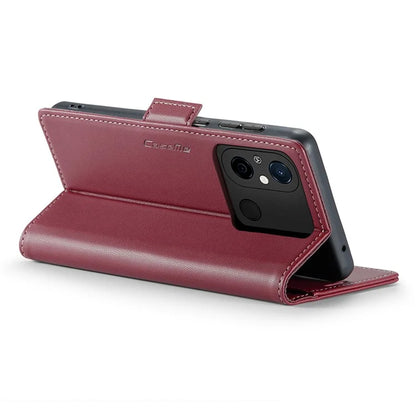 CASEME 023 Series For Xiaomi Redmi 11A 4G / 12C 4G RFID Blocking Case Stand Glossy Phone Cover