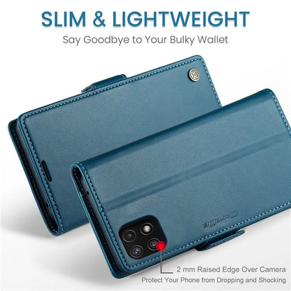 CASEME 023 Series For Samsung Galaxy A22 5G (EU Version) / F42 5G Wallet Case RFID Blocking Phone Cover