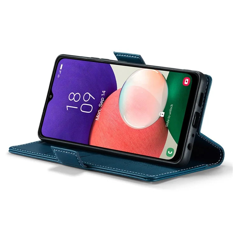 CASEME 023 Series For Samsung Galaxy A22 5G (EU Version) / F42 5G Wallet Case RFID Blocking Phone Cover