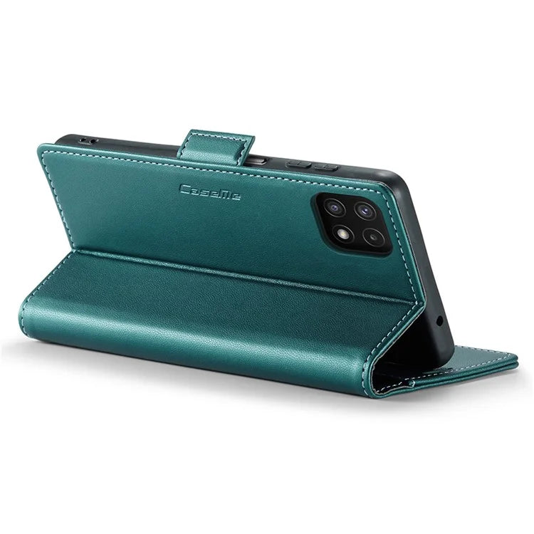 CASEME 023 Series For Samsung Galaxy A22 5G (EU Version) / F42 5G Wallet Case RFID Blocking Phone Cover