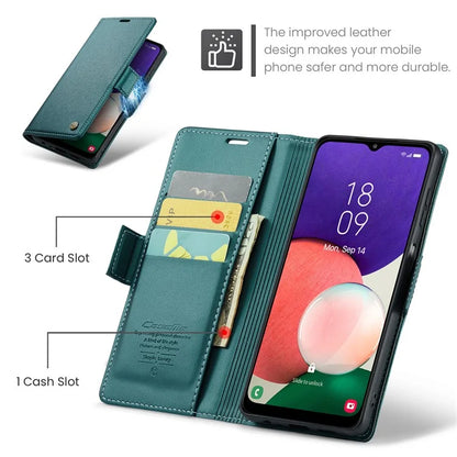 CASEME 023 Series For Samsung Galaxy A22 5G (EU Version) / F42 5G Wallet Case RFID Blocking Phone Cover