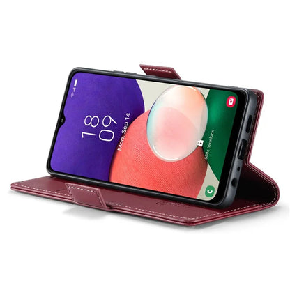 CASEME 023 Series For Samsung Galaxy A22 5G (EU Version) / F42 5G Wallet Case RFID Blocking Phone Cover