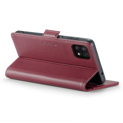 CASEME 023 Series For Samsung Galaxy A22 5G (EU Version) / F42 5G Wallet Case RFID Blocking Phone Cover