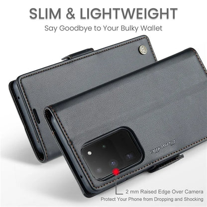 CASEME 023 Series For Samsung Galaxy S20 Ultra Case Wallet RFID Blocking Leather Phone Cover