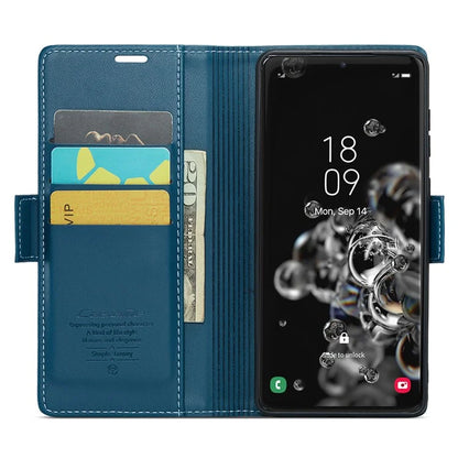 CASEME 023 Series For Samsung Galaxy S20 Ultra Case Wallet RFID Blocking Leather Phone Cover