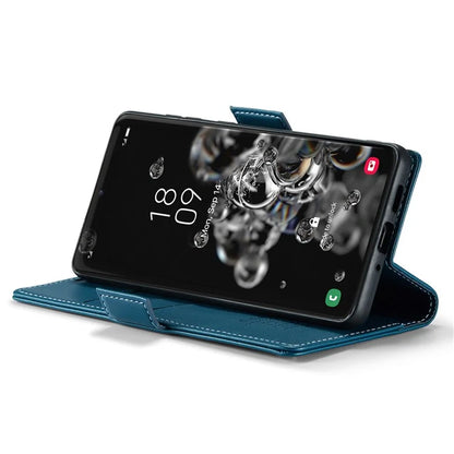 CASEME 023 Series For Samsung Galaxy S20 Ultra Case Wallet RFID Blocking Leather Phone Cover