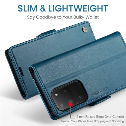 CASEME 023 Series For Samsung Galaxy S20 Ultra Case Wallet RFID Blocking Leather Phone Cover