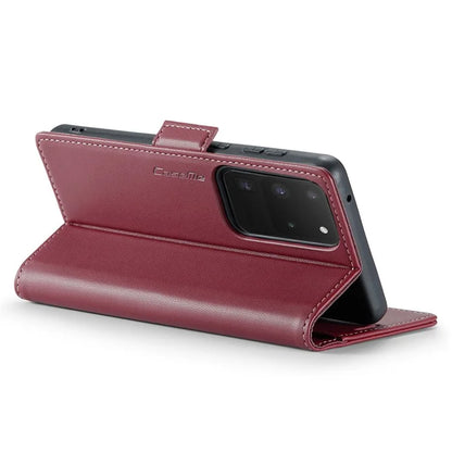 CASEME 023 Series For Samsung Galaxy S20 Ultra Case Wallet RFID Blocking Leather Phone Cover