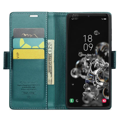 CASEME 023 Series For Samsung Galaxy S20 Ultra Case Wallet RFID Blocking Leather Phone Cover