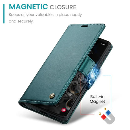 CASEME 023 Series For Samsung Galaxy S20 Ultra Case Wallet RFID Blocking Leather Phone Cover