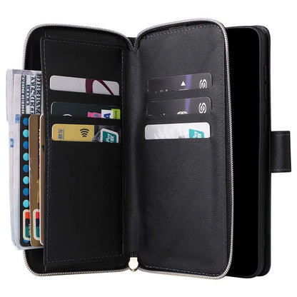 For Samsung Galaxy A33 5G Zipper Wallet Case Card Slots Leather Phone Cover