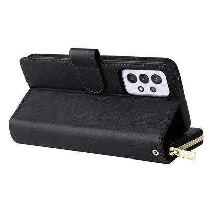 For Samsung Galaxy A33 5G Zipper Wallet Case Card Slots Leather Phone Cover