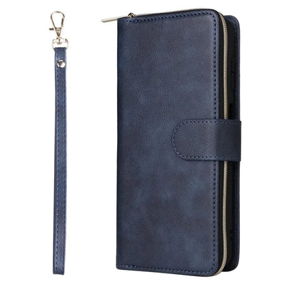 For Samsung Galaxy A14 5G Case 9 Card Slots PU Leather Zipper Phone Cover