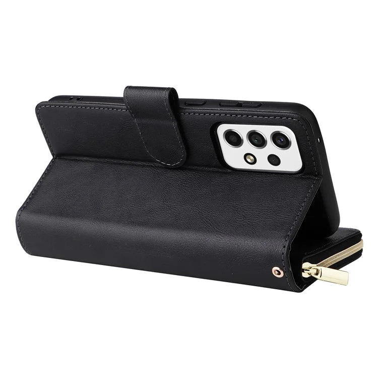 For Samsung Galaxy A23 4G / M23 5G / A23 5G (Global Version) Case Card Slots Leather Phone Cover