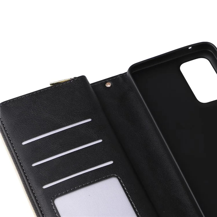 For Samsung Galaxy A23 4G / M23 5G / A23 5G (Global Version) Case Card Slots Leather Phone Cover