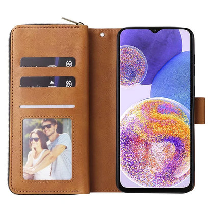 For Samsung Galaxy A23 4G / M23 5G / A23 5G (Global Version) Case Card Slots Leather Phone Cover