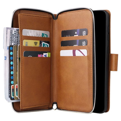 For Samsung Galaxy A23 4G / M23 5G / A23 5G (Global Version) Case Card Slots Leather Phone Cover