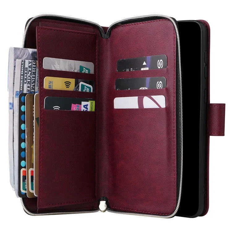 For Samsung Galaxy A23 4G / M23 5G / A23 5G (Global Version) Case Card Slots Leather Phone Cover