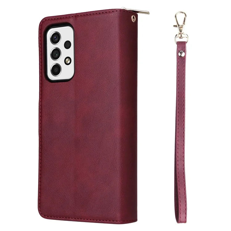 For Samsung Galaxy A23 4G / M23 5G / A23 5G (Global Version) Case Card Slots Leather Phone Cover