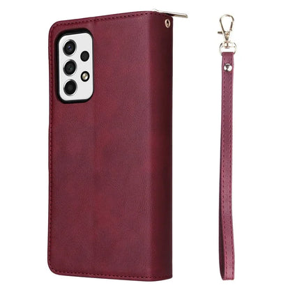 For Samsung Galaxy A23 4G / M23 5G / A23 5G (Global Version) Case Card Slots Leather Phone Cover