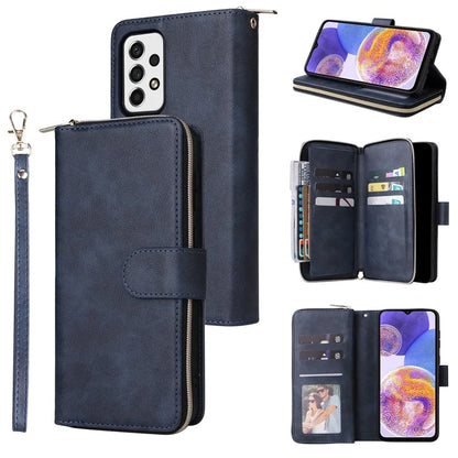 For Samsung Galaxy A23 4G / M23 5G / A23 5G (Global Version) Case Card Slots Leather Phone Cover