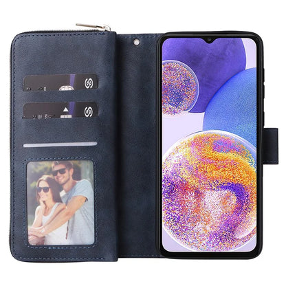For Samsung Galaxy A23 4G / M23 5G / A23 5G (Global Version) Case Card Slots Leather Phone Cover