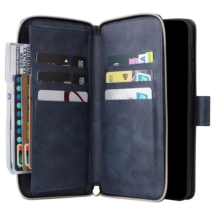 For Samsung Galaxy A23 4G / M23 5G / A23 5G (Global Version) Case Card Slots Leather Phone Cover