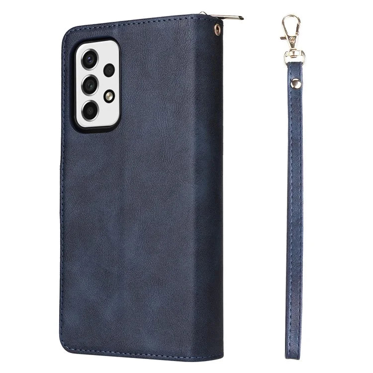 For Samsung Galaxy A23 4G / M23 5G / A23 5G (Global Version) Case Card Slots Leather Phone Cover