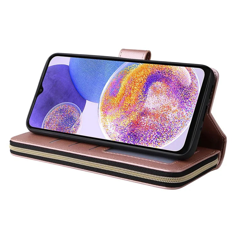 For Samsung Galaxy A23 4G / M23 5G / A23 5G (Global Version) Case Card Slots Leather Phone Cover