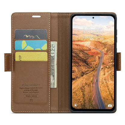 CASEME 023 Series For Xiaomi Redmi Note 13 5G Case Leather Folio Phone Cover RFID Blocking