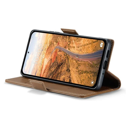 CASEME 023 Series For Xiaomi Redmi Note 13 5G Case Leather Folio Phone Cover RFID Blocking