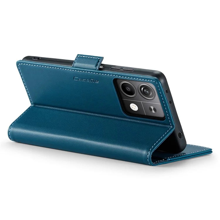 CASEME 023 Series For Xiaomi Redmi Note 13 5G Case Leather Folio Phone Cover RFID Blocking