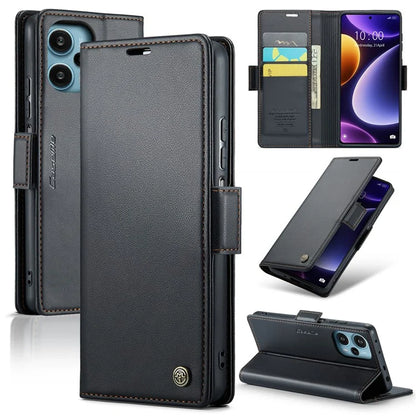 CASEME 023 Series For Xiaomi Poco F5 5G / Redmi Note 12 Turbo Case Wallet Leather Phone Cover