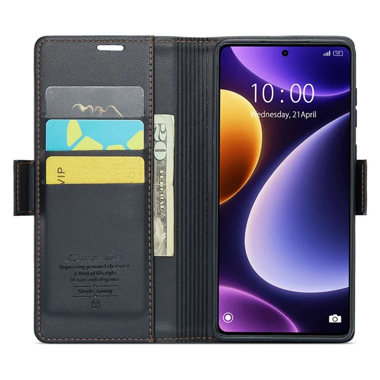 CASEME 023 Series For Xiaomi Poco F5 5G / Redmi Note 12 Turbo Case Wallet Leather Phone Cover