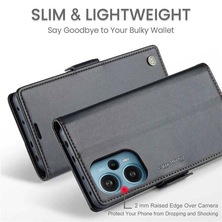 CASEME 023 Series For Xiaomi Poco F5 5G / Redmi Note 12 Turbo Case Wallet Leather Phone Cover