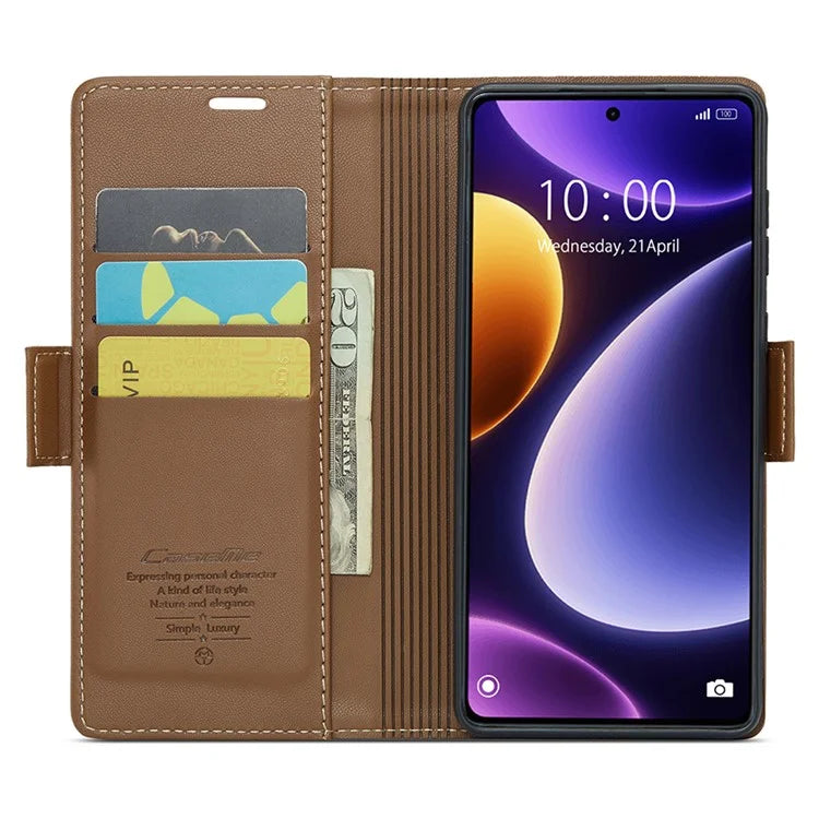 CASEME 023 Series For Xiaomi Poco F5 5G / Redmi Note 12 Turbo Case Wallet Leather Phone Cover