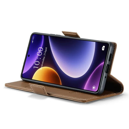CASEME 023 Series For Xiaomi Poco F5 5G / Redmi Note 12 Turbo Case Wallet Leather Phone Cover