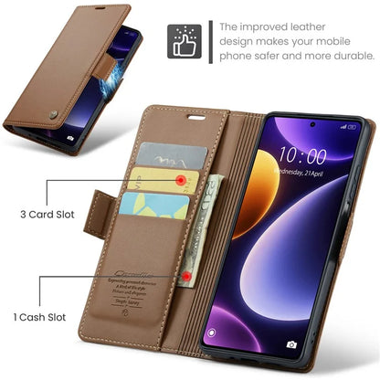 CASEME 023 Series For Xiaomi Poco F5 5G / Redmi Note 12 Turbo Case Wallet Leather Phone Cover