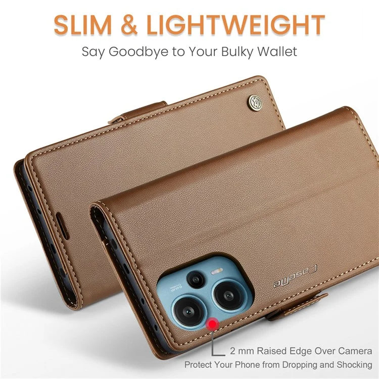 CASEME 023 Series For Xiaomi Poco F5 5G / Redmi Note 12 Turbo Case Wallet Leather Phone Cover