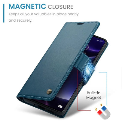CASEME 023 Series For Xiaomi Poco F5 5G / Redmi Note 12 Turbo Case Wallet Leather Phone Cover
