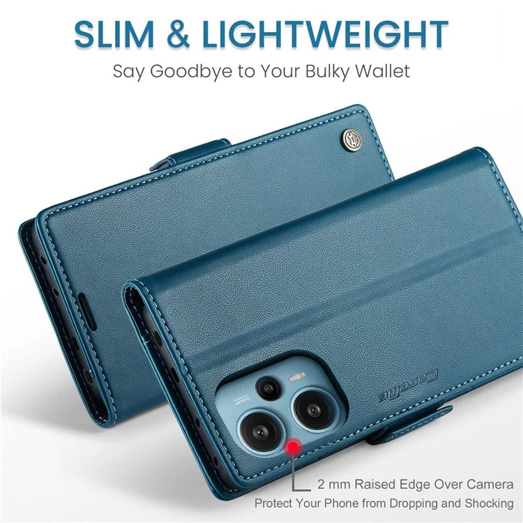 CASEME 023 Series For Xiaomi Poco F5 5G / Redmi Note 12 Turbo Case Wallet Leather Phone Cover